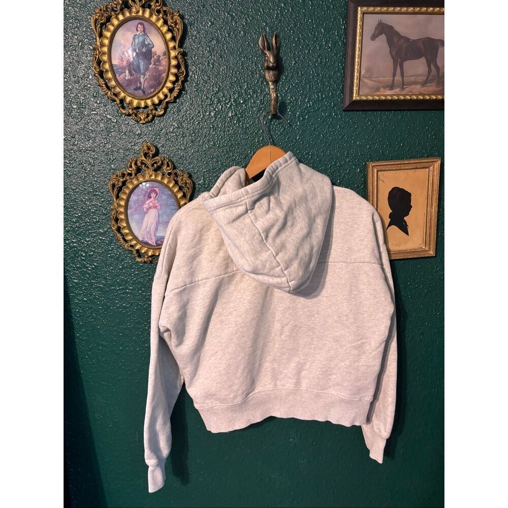 Bearded Goat Gray Cropped Hoodie Baggy Size Medium - Picture 5 of 5